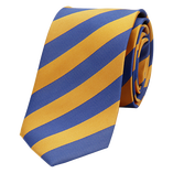 Streifenkrawatte gelb/blau - Thumbnail 1