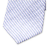 Seersucker-Krawatte – Hellblau - Thumbnail 2