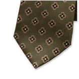 Grüne Luxus Krawatte Blumen - Thumbnail 2