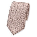 Beige Bouclé-Krawatte - Thumbnail 1