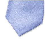 Hellblaue Krawatte aus Leinen  - Thumbnail 2