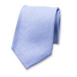 Hellblaue Krawatte aus Leinen  - Thumbnail 1
