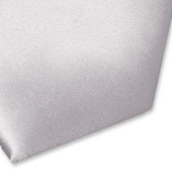 Satinkrawatte hellgrau Polyester - Thumbnail 2