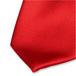 Polyester-Krawatte rot - Thumbnail 2