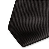 Polyester-Krawatte schwarz - Thumbnail 2