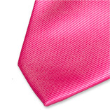 Polyester-Krawatte grellrosa - Thumbnail 2