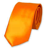 Satinkrawatte orange Polyester - Thumbnail 1
