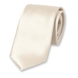 SatinkrawatteElfenbein Polyester - Thumbnail 1