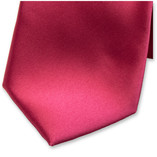 Satinkrawatte Himbeerenrot Polyester   - Thumbnail 2