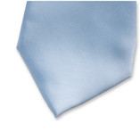 Satinkrawatte Babyblau Polyester   - Thumbnail 2