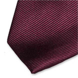 Schmale Krawatte Aubergine - Thumbnail 2