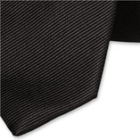 Schmale Krawatte Schwarz - Thumbnail 2