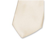 Off White Damenkrawatte - Satinseide - Thumbnail 2