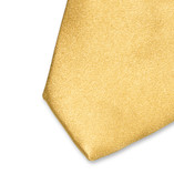 Schmale Satinkrawatte Golden - Thumbnail 2