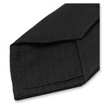 Krawatte mit schmaler Struktur - Schwarz - Thumbnail 2