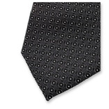 Schmale schwarze Krawatte – Kreis - Thumbnail 2