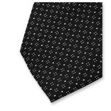 Schmale schwarze Krawatte – Punktmotiv - Thumbnail 2