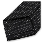 Schmale schwarze Krawatte – Punktmotiv - Thumbnail 3