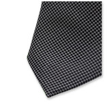 Schmale graue Krawatte - Pied de Poule - Thumbnail 2