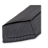 Schmale graue Krawatte - Pied de Poule - Thumbnail 3