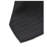 Schmal gestreifte Krawatte – Schwarz - Thumbnail 3