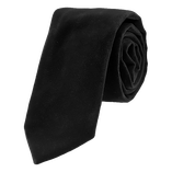 Schwarze Samtkrawatte - Thumbnail 1