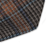 Schwarz/orange Wollkrawatte - Thumbnail 2