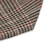 Braune Wollkrawatte - Karo - Thumbnail 2