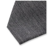 Schmale Krawatte aus Wollstruktur in Dunkelgrau - Thumbnail 2