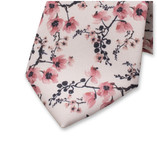 Krawatte Japanische Blüte - Altrosa - Thumbnail 2