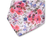 Rosa-lila Blumenkrawatte - Thumbnail 1