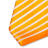 Orange gestreifte Krawatte XL - Thumbnail 2