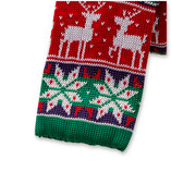 Weihnachtskrawatte grün/ rot/ weiß - Thumbnail 2