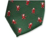 Weihnachtskrawatte Tanzende Weihnachtsmänner - Thumbnail 2