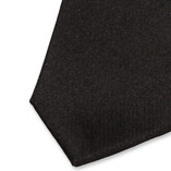 Extra schmale schwarze Satin-Krawatte - Thumbnail 2