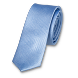 Super schmale Krawatte hellblau - Thumbnail 1