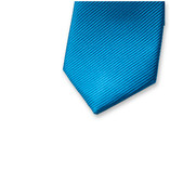 Super schmale Krawatte Grellblau - Thumbnail 2