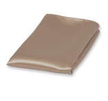 Beige Einstecktuch Polyester Satin - Thumbnail 1