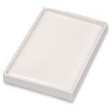 Weißes Satin Einstecktuch - Thumbnail 1