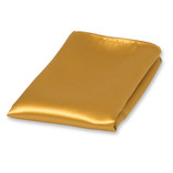 Goldenes Einstecktuch Polyester Satin - Thumbnail 1