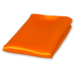 Orange Einstecktuch Polyester Satin - Thumbnail 1