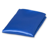 Blaues Einstecktuch Polyester Satin - Thumbnail 1
