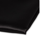 Schwarzes Einstecktuch Polyester Satin - Thumbnail 2