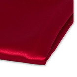 Dunkelrotes Einstecktuch Polyester Satin - Thumbnail 2