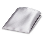 Graues Einstecktuch Polyester Satin - Thumbnail 1