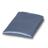 Eisblaues Polyester-Satin-Einstecktuch - Thumbnail 1