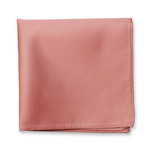 Braun-Rosa Einstecktuch Polyester Satin - Thumbnail 1