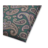 Paisley-Einstecktuch Dunkelgrün - Thumbnail 2
