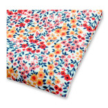 Korallenfarbenes Einstecktuch mit Blumen - Thumbnail 2