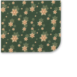 Weihnachts-Einstecktuch grün - Goldene Schneesterne - Thumbnail 2